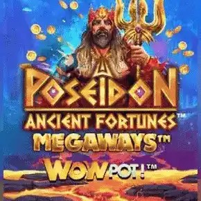 Ancient Fortunes: Poseidon WowPot! MEGAWAYS casino game by Triple Edge Studios – featured logo at Dragon Casino