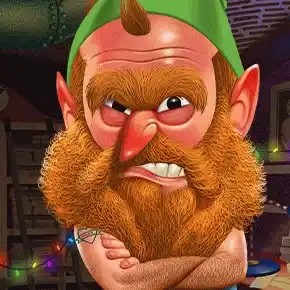 Angry Elf Christmas Miner online game logo by Gaming Corps on dragoncasino.de