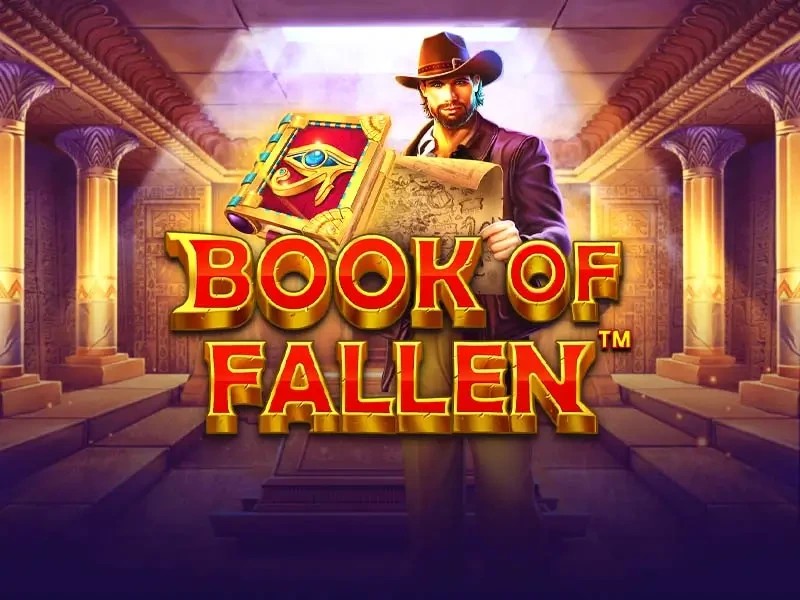 Official Slots logo: Book of the Fallen by Pragmatic Play at Dragon Casino