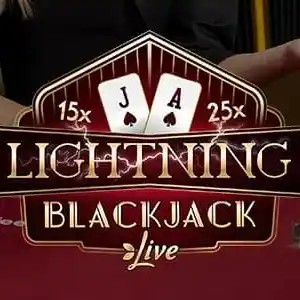 Lightning Blackjack logo by Evolution Dragon Casino