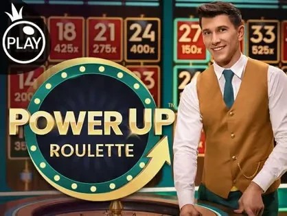 Power UP Roulette by Pragmatic Play, showcased at dragoncasino.de – game logo