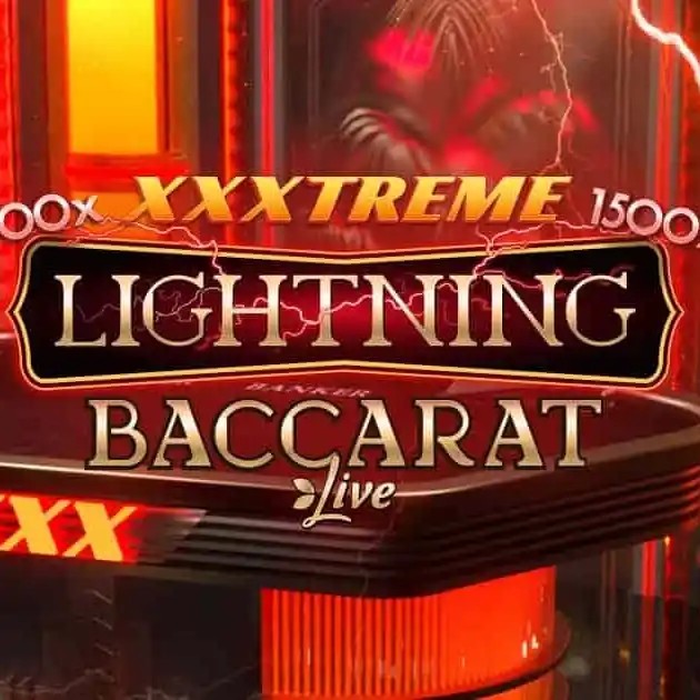 XXXtreme Lightning Baccarat slot logo by Evolution at Dragon Casino